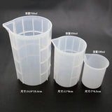 Crystal Epoxy Silicone Mold with Scale Disposable Measuring Cup Jewelry Tools