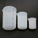 Crystal Epoxy Silicone Mold with Scale Disposable Measuring Cup Jewelry Tools