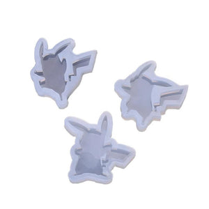 3 Cartoon Pikachu Silicone Mold UV Resin DIY Jewelry Decorations