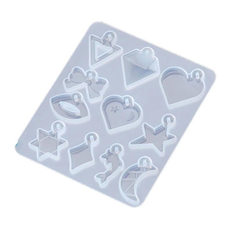 Flower Moon Butterfly Earring Resin Molds for Epoxy Casing