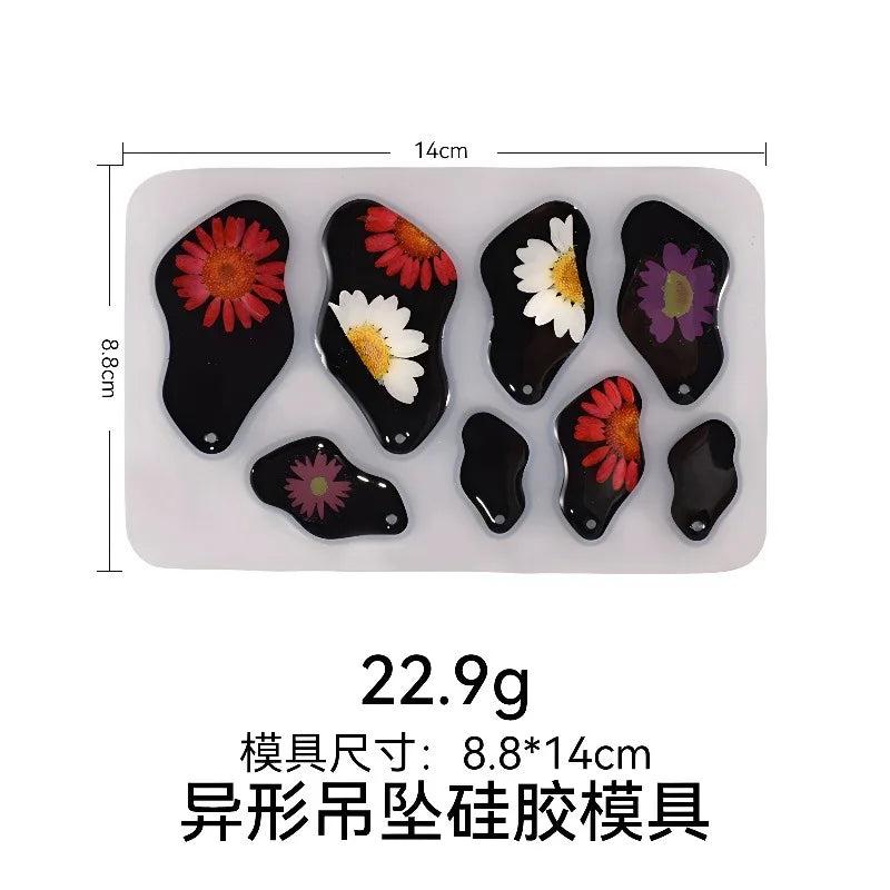 Hexagonal Epoxy Resin Mold for Earrings Pendants