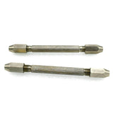 2PCS Double Ended Mouth Pin Vise Hand Drill Wire Gauge Bit Holder
