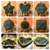 Laser Holographic Silicone Mold for Epoxy Resin Jewelry Making
