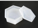 Silicone Necklace Mold Resin Craft DIY Hexagonal Box Epoxy Jewelry