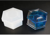 Silicone Necklace Mold Resin Craft DIY Hexagonal Box Epoxy Jewelry