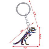 Colorful Skeleton Dinosaur Key Chain Cartoon Cat Bag Charm Accessories