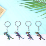 Colorful Skeleton Dinosaur Key Chain Cartoon Cat Bag Charm Accessories