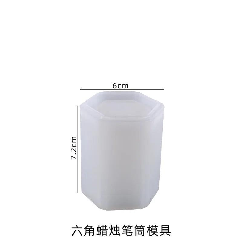 Crystal Resin Silicone Mold Cylindrical Pen Storage Holder