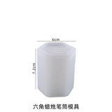 Crystal Resin Silicone Mold Cylindrical Pen Storage Holder