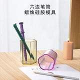 Crystal Resin Silicone Mold Cylindrical Pen Storage Holder