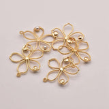 18K Gold-Plated Flower Shape Pendant JA0134