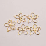 18K Gold-Plated Flower Shape Pendant JA0134