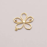 18K Gold-Plated Flower Shape Pendant JA0134