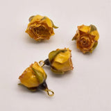 1 Pcs/Lot 19mm*13mm Yellow Rose Real Flower Shape Accessories