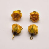 1 Pcs/Lot 19mm*13mm Yellow Rose Real Flower Shape Accessories