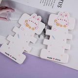50Pcs Cartoon Rabbit Jewelry Packaging Materials Hanging Cards Tags