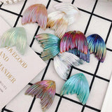 10PCS Resin Gradient Fishtail Charms Multi-color Pendant DIY Crafts
