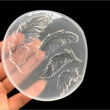 Transparent Silicone Mould Resin Craft DIY Feather Shape