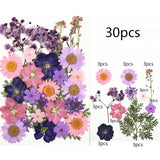 Dried Flower UV Resin Stickers 3D Dry Beauty Decal