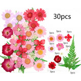 Dried Flower UV Resin Stickers 3D Dry Beauty Decal
