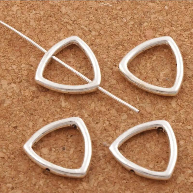 Triangle Bead Frame Charm 14.9x14.9mm 45pcs
