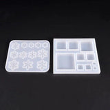 Square/Snowflake Silicone Molds for Resin Charms Pendants