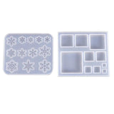 Square/Snowflake Silicone Molds for Resin Charms Pendants