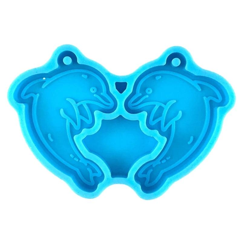 Dolphin Resin Mold Keychain Pendant Silicone Mold