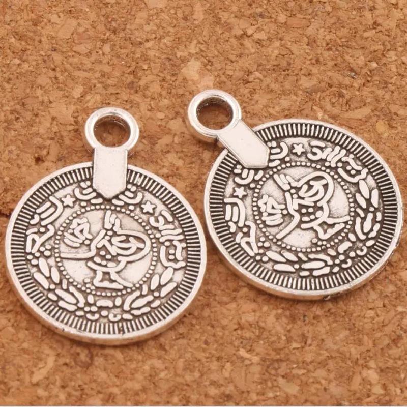 Boho Coin Charm Religious Metal Pendants - 20Pcs