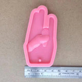 Love Gesture Hand Fish Scale Silicone Mold Epoxy Resin DIY Keychain Pendant Mold