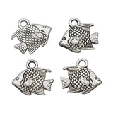 100pcs Small Fish Charm Beads Tibetan Silver Pendants L062