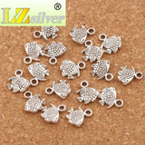 100pcs Small Fish Charm Beads Tibetan Silver Pendants L062