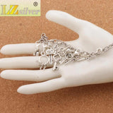 27Pcs Heart Key Charm Beads for Memory Locket CM51