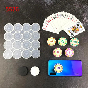 Poker Chips Game Coins Epoxy Resin Mold DIY Crafts Jewelry Casting