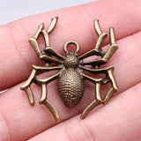 10pcs Antique Bronze Spider Charms for Jewelry Making