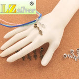 18Pcs Bronze Music Note Big Hole Beads for European Bracelets