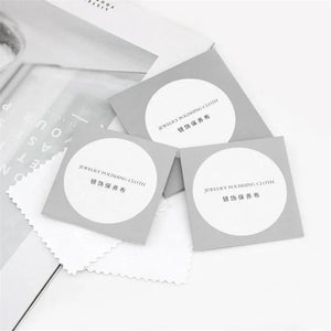 6pcs 8.5x8.5cm Silver Polish Cloth Jewelry Cleaner