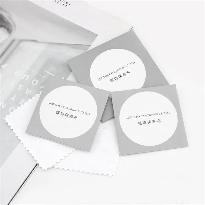 6pcs 8.5x8.5cm Silver Polish Cloth Jewelry Cleaner