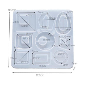 DIY Silicone Epoxy Resin Molds Water Drop Round Shape Mould For Earrings