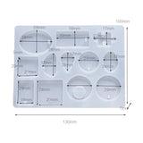 DIY Silicone Epoxy Resin Molds Water Drop Round Shape Mould For Earrings