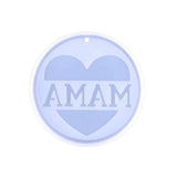 Heart-Shape Letters Keychain Silicone Mold for DIY Ornaments