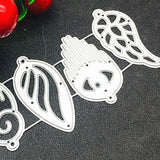 6Pcs Carbon Steel Feather Earring Cutting Dies for DIY Leather Earrings