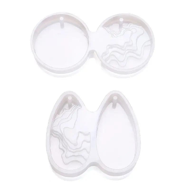 Silicone Pendant Mould DIY Crystal Island Mountain Epoxy Resin Mold