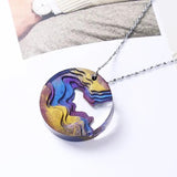 Silicone Pendant Mould DIY Crystal Island Mountain Epoxy Resin Mold