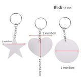 Acrylic Transparent Keychain Blanks Tassel Pendant Jewelry Making
