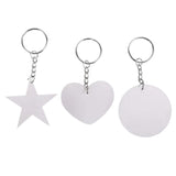 Acrylic Transparent Keychain Blanks Tassel Pendant Jewelry Making
