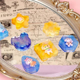Heart/Star Earrings Mold Round Resin Silicone Keychain Mold