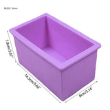 Flexible Rectangular Soap Silicone Mold for DIY Craft Soap