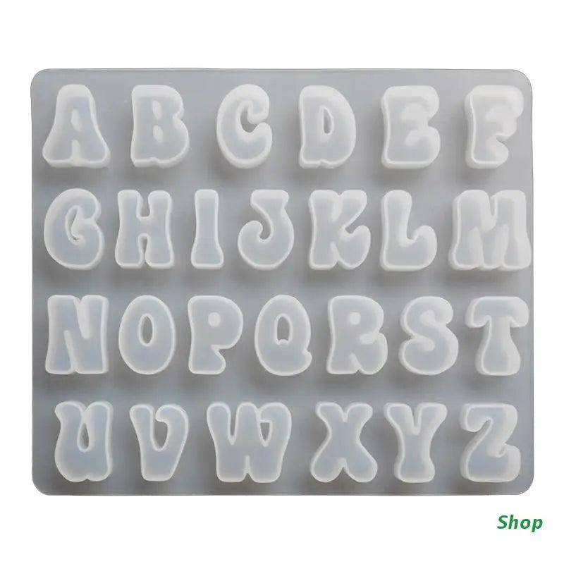 Alphabet Silicone Mold English Letter Chocolate Mold Cake Decorating Tools