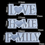 LOVE/HOME Silicone Mould Letters Resin Mold